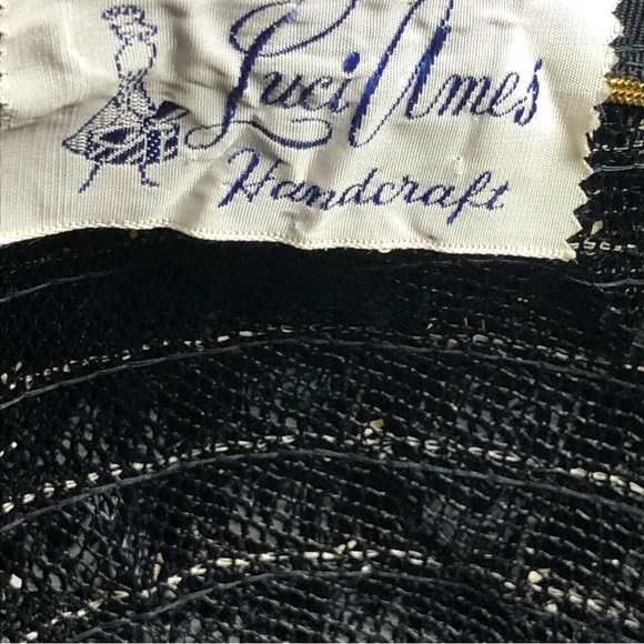 Luci Ame’s Handcrafted Hat Vintage Black with Off White Pompon - Picture 8 of 8